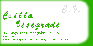 csilla visegradi business card